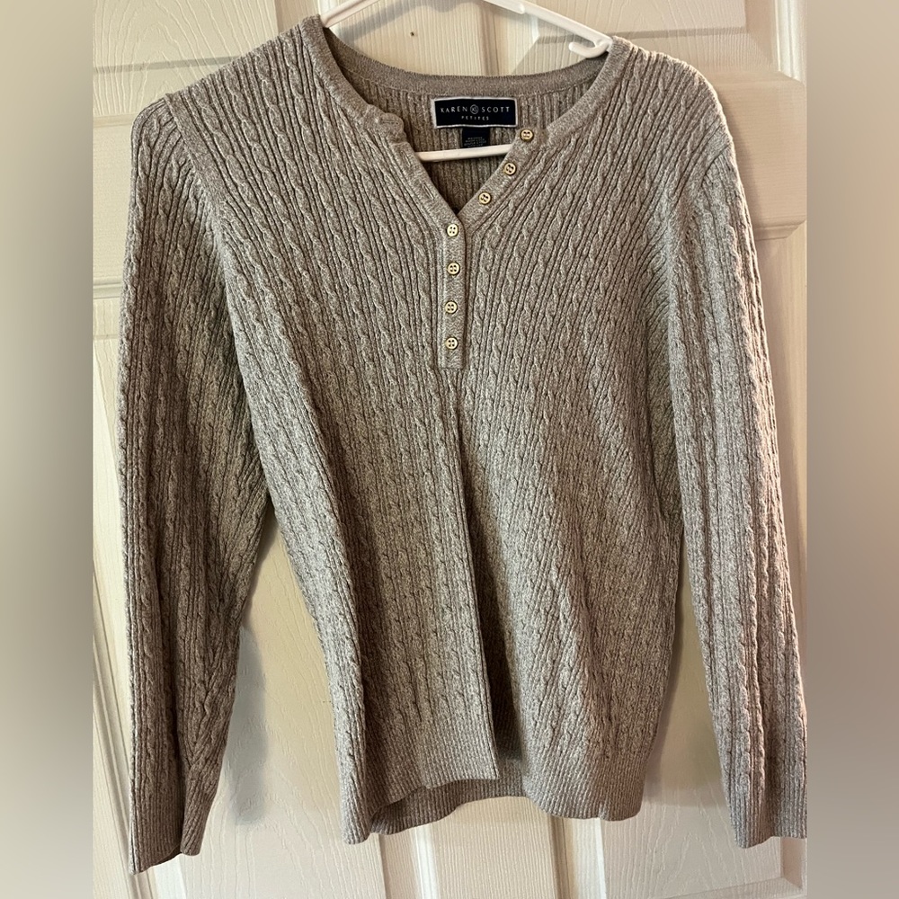 Gray Karen Scott sweater